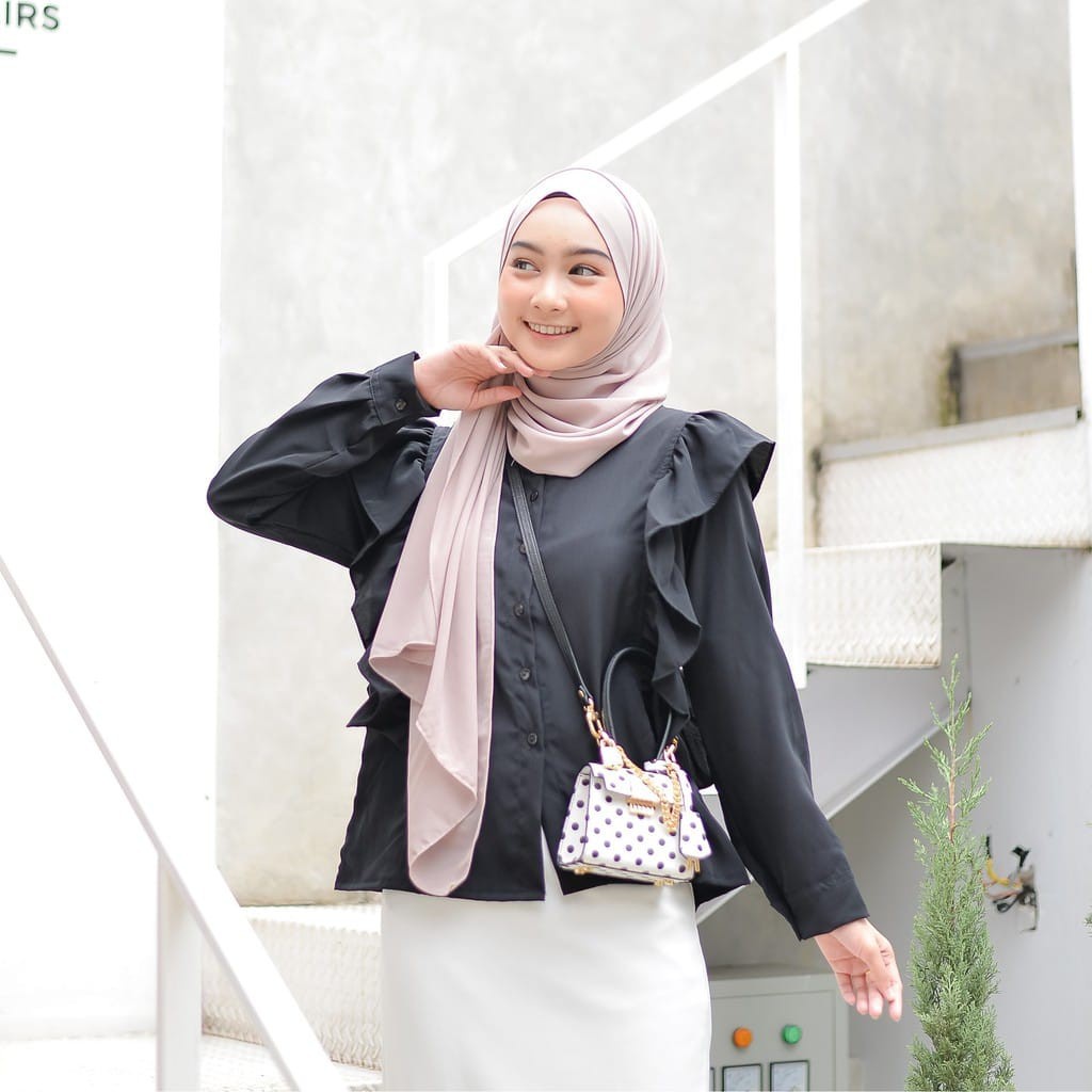 BEFAST - ZEC Blouse REIZY / Blouse Sulastri / Blouse Wanita Polos Casual / Blouse Bisa Di Pakai Wanita Hijab / Blouse Kekiniaan