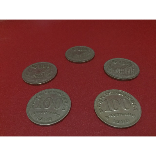 Uang Logam Rp 100 tahun 1973 (tebal)