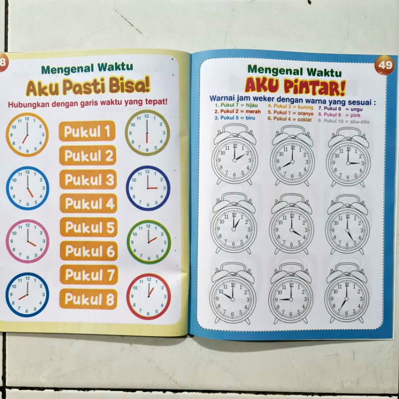 BUKU ANAK PAUD DAN TK MATEMATIKA CERIA FULL COLOUR