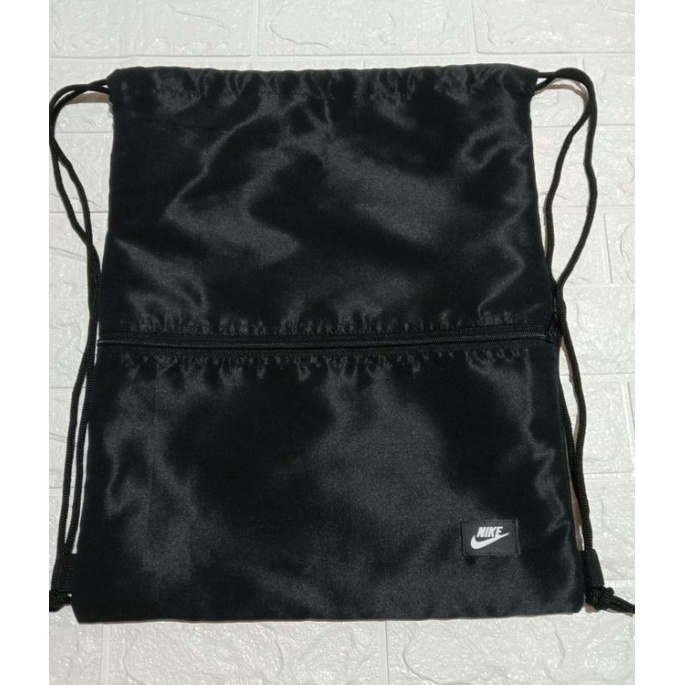 TAS SERUT HITAM POLOS/ TAS FUTSAL/STRING BAG/GYMSACK