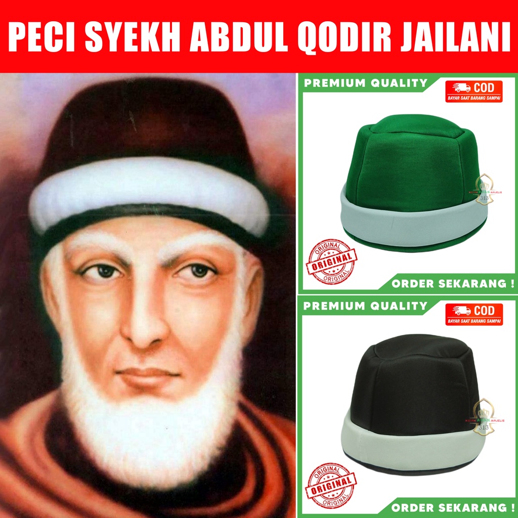 Peci Sufi/Kopiah Syekh Abdul Qodir Jailani/Kopiah Syekh Abdul Qodir Jaelani/Peci Syekh Abdul Qodir A