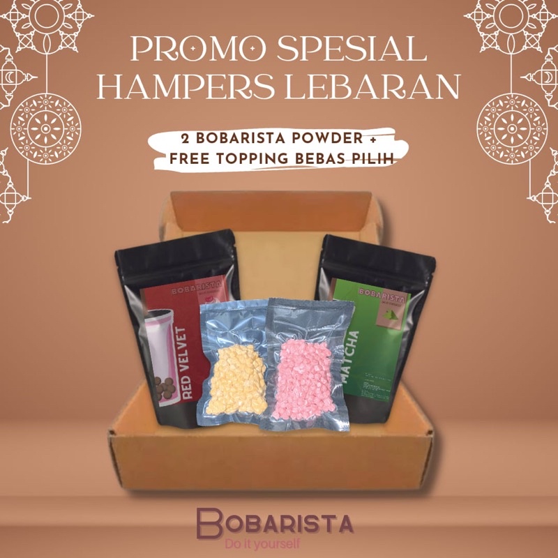 

Hampers Lebaran Bubuk Minuman DIY BOBA KIT BOBARISTA