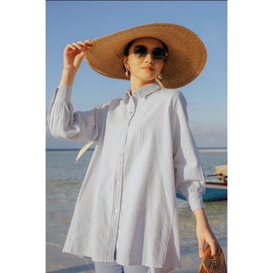 BENANG JARUM BUTTONSCARVES DOUBLE BUTTON SHIRT