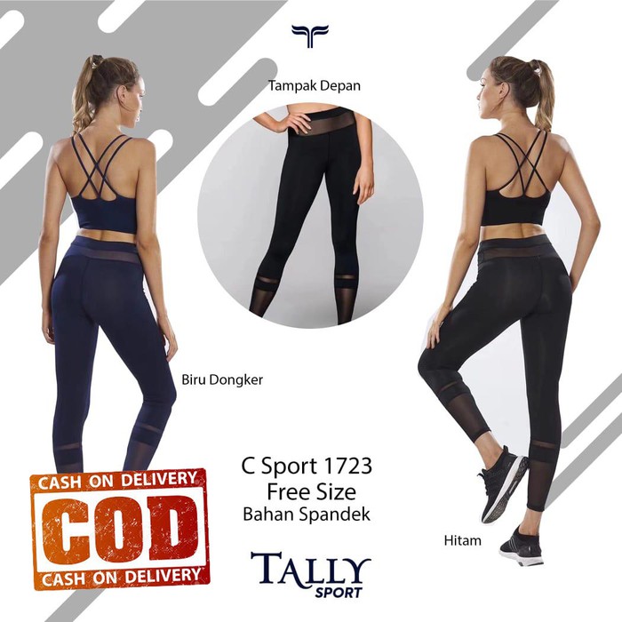 Celana Legging Olahraga  - Celana Legging Sport Tally 1723 - Celana Olahraga Lari, Yoga, Fitness