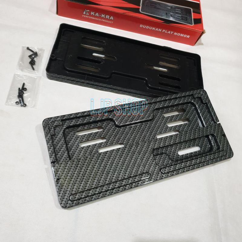 BINGKAI PLAT NOMOR CARBON KARBON SNI IMPORT 1 SET