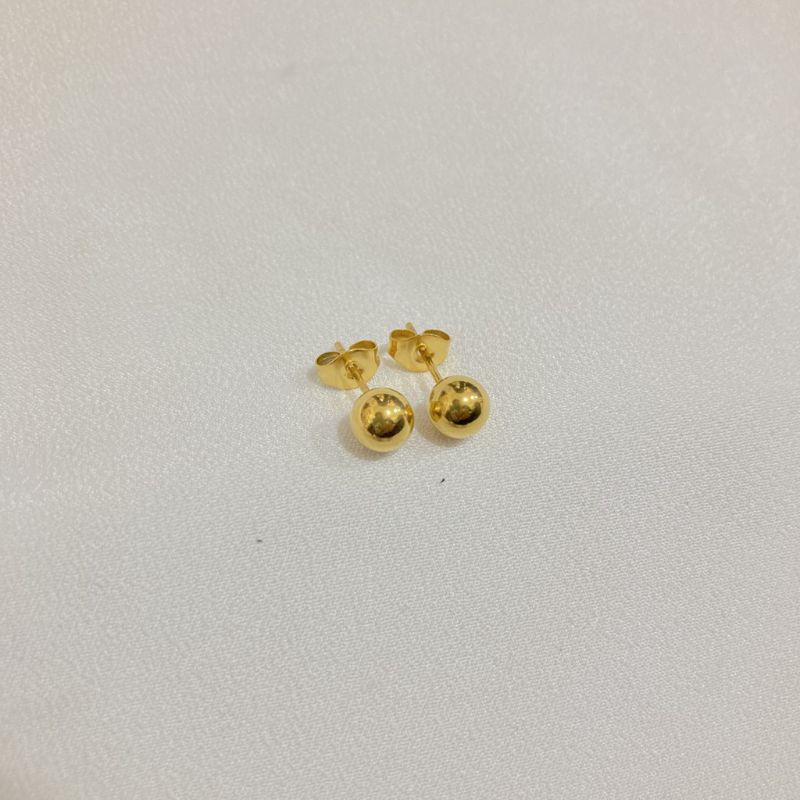 anting tusuk wanita warna emas polos / anting tusuk Korea terbaru warna gold