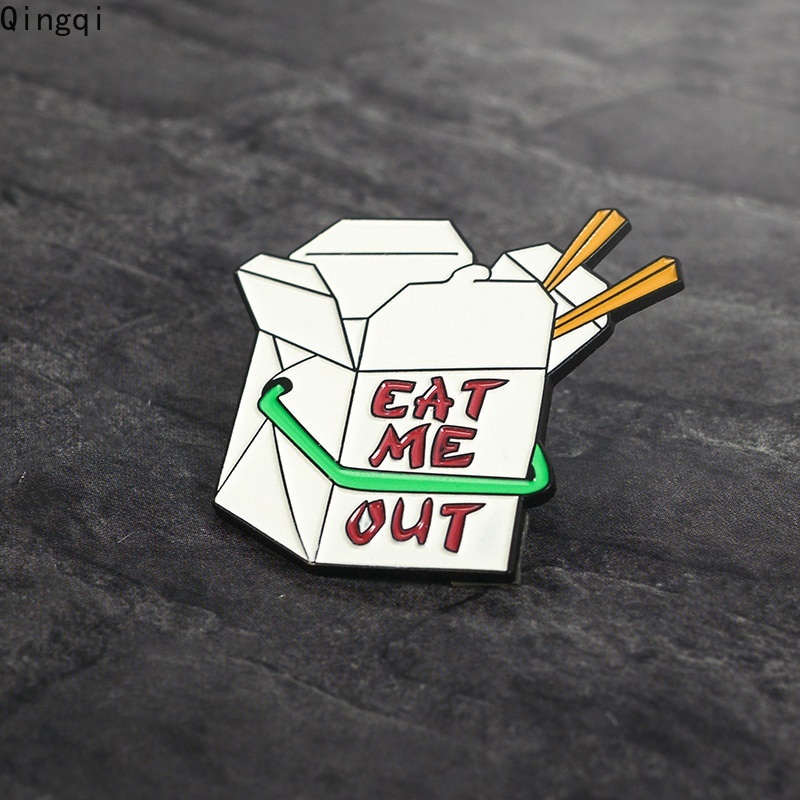 Bros Pin Enamel Desain Kartun Makanan Cina Untuk Pria Dan Wanita