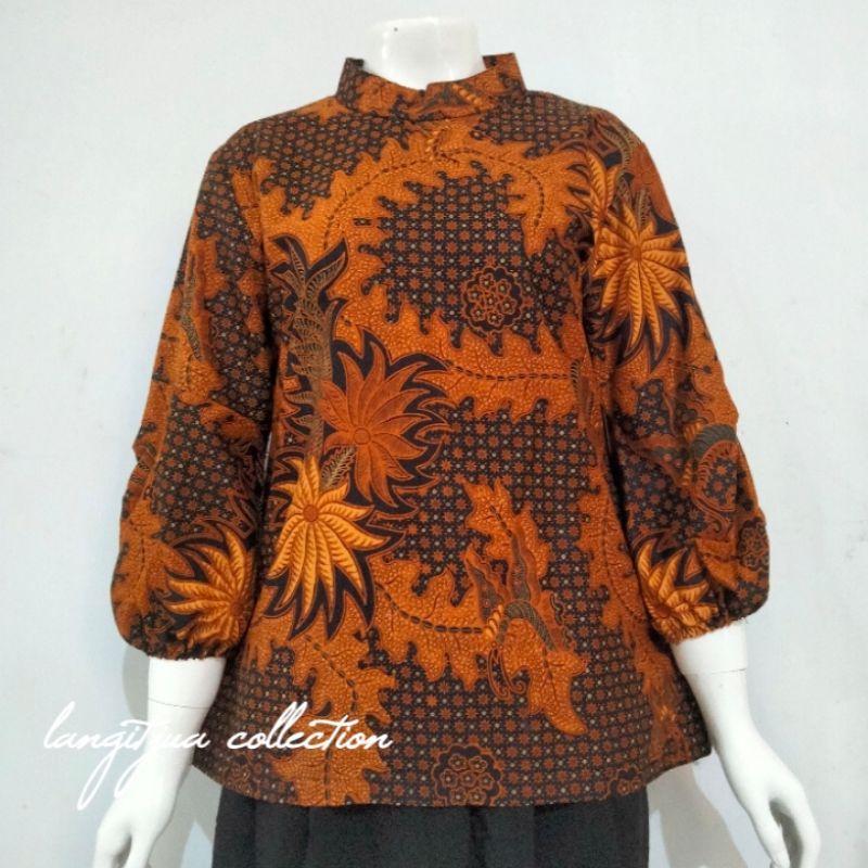 MARION BLOUSE BATIK KONDANGAN | ATASAN BATIK WANITA BAJU KERJA