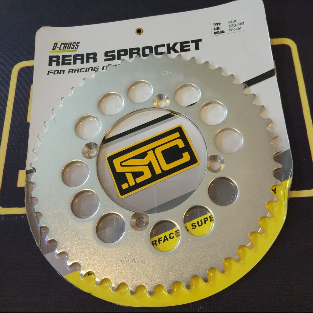 Gear Belakang Kawasaki KLX 150 520 48T DCross Silver