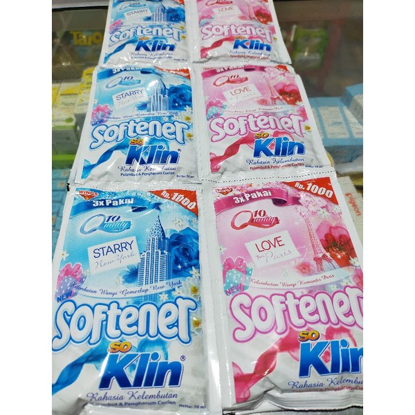 soklin softener renteng isi 6