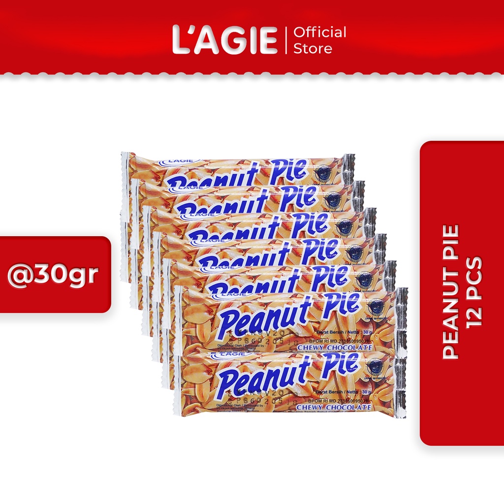 

Lagie Coklat Kacang Tanah Peanut Pie 12 pcs