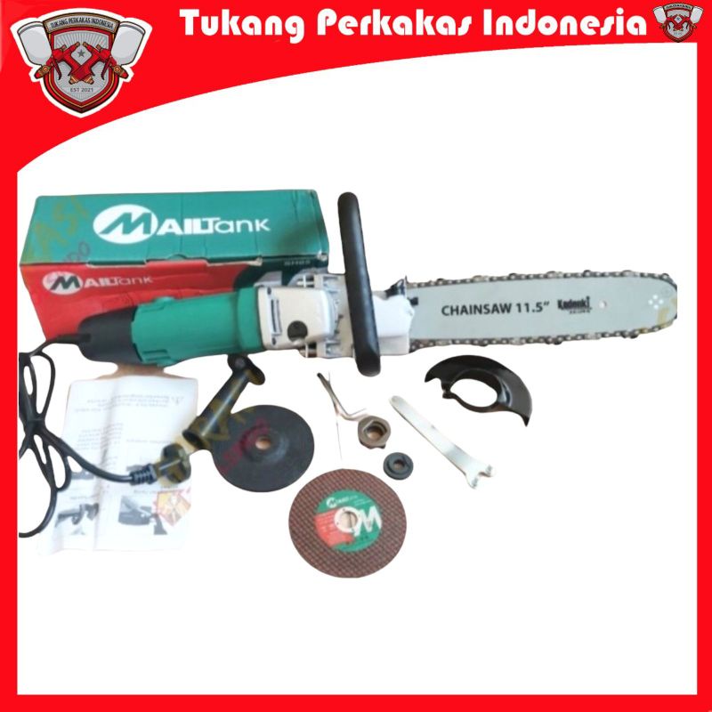 MESIN GERGAJI KAYU CHAIN SAW MINI GERGAJI GERINDA KOMPLIT CHAIN SAW