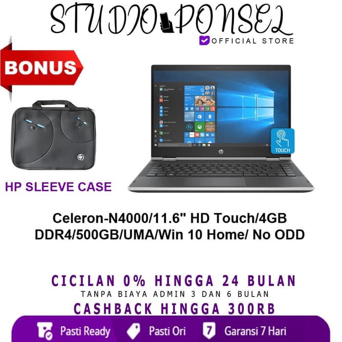 Laptop HP x360 11" HD Touch 4GB 500GB 11AB128TU 11AB129TU Notebook