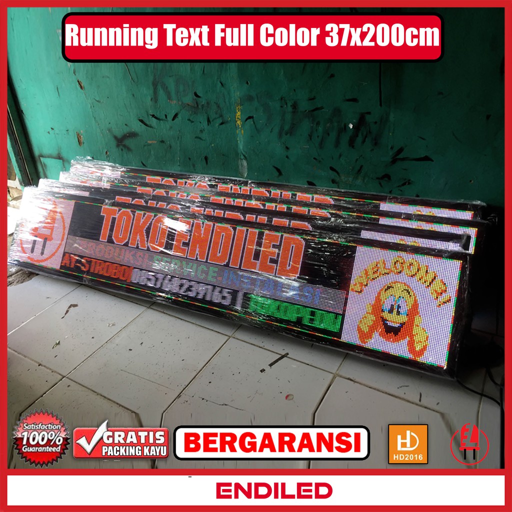 Led running text RGB full color P5 37x200cm