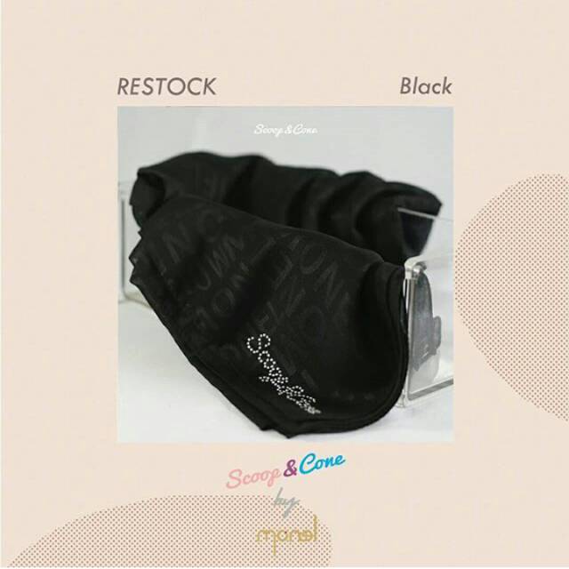 Scoop&cone monel embossed black