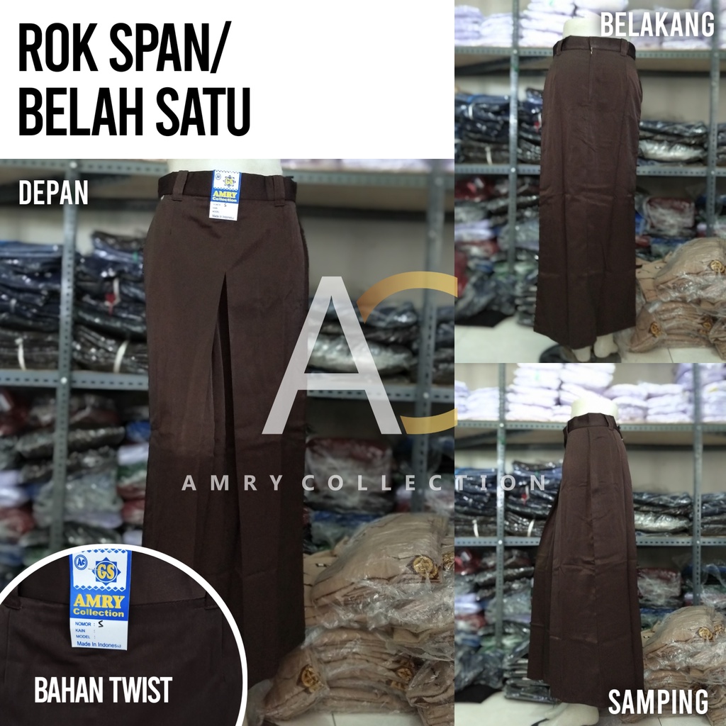 Rok Span Pramuka Coklat SMP SMA Maxi sekolah