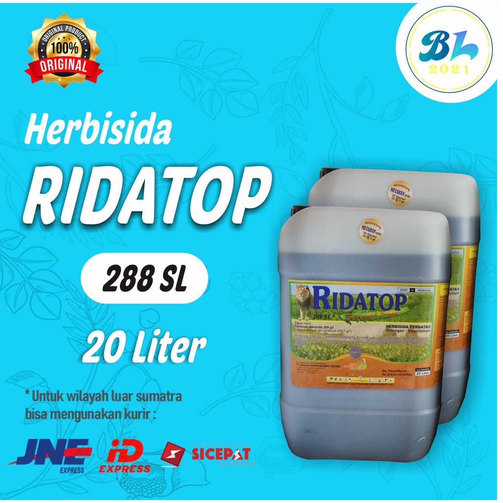 Ridatop 288 SL 20 Liter. Untuk Rumput & Gulma