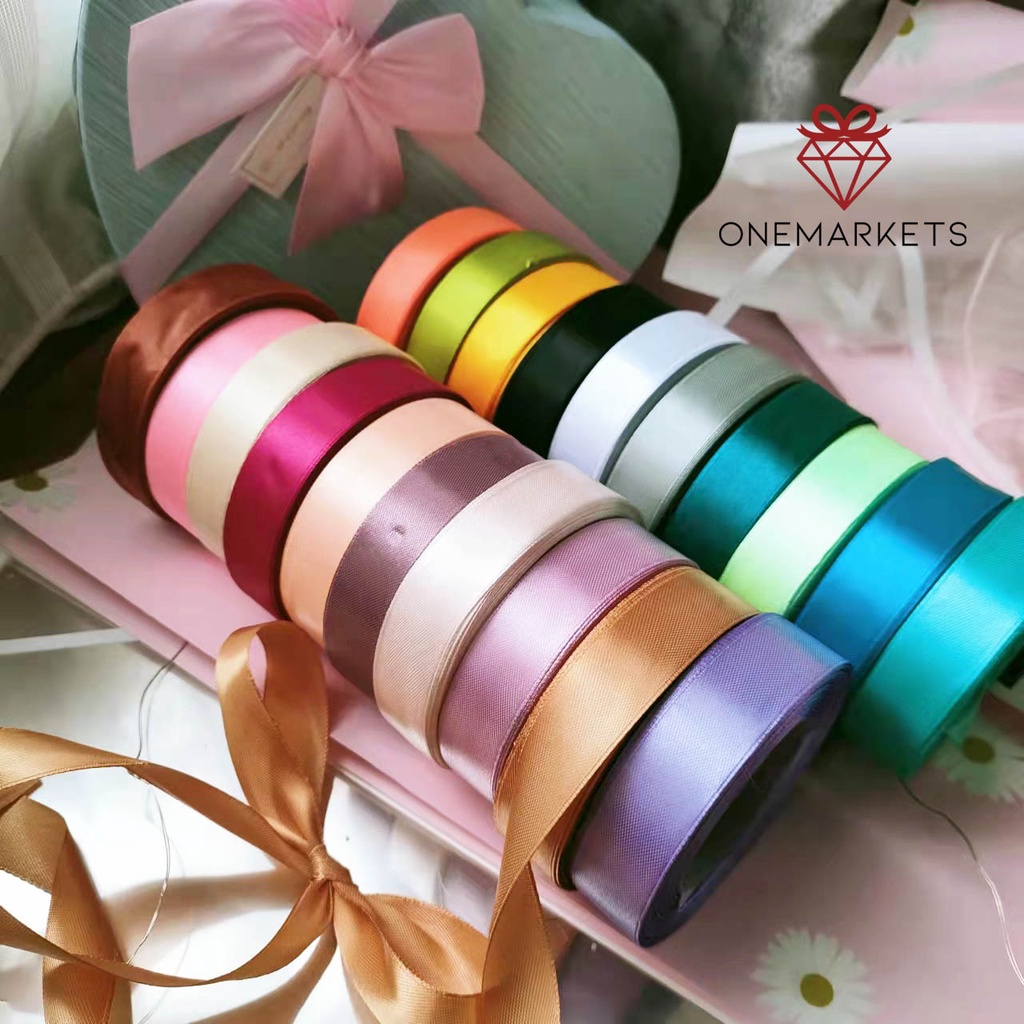 

1ROLL Pita Satin Polos 2cm - Pita kerajinan tangan PL004