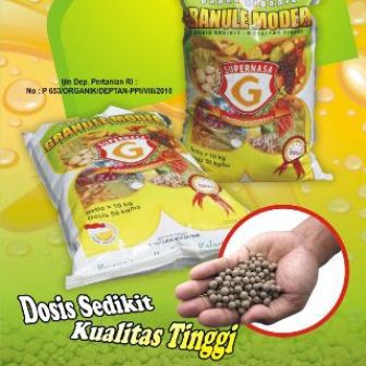 pupuk organik granule modern