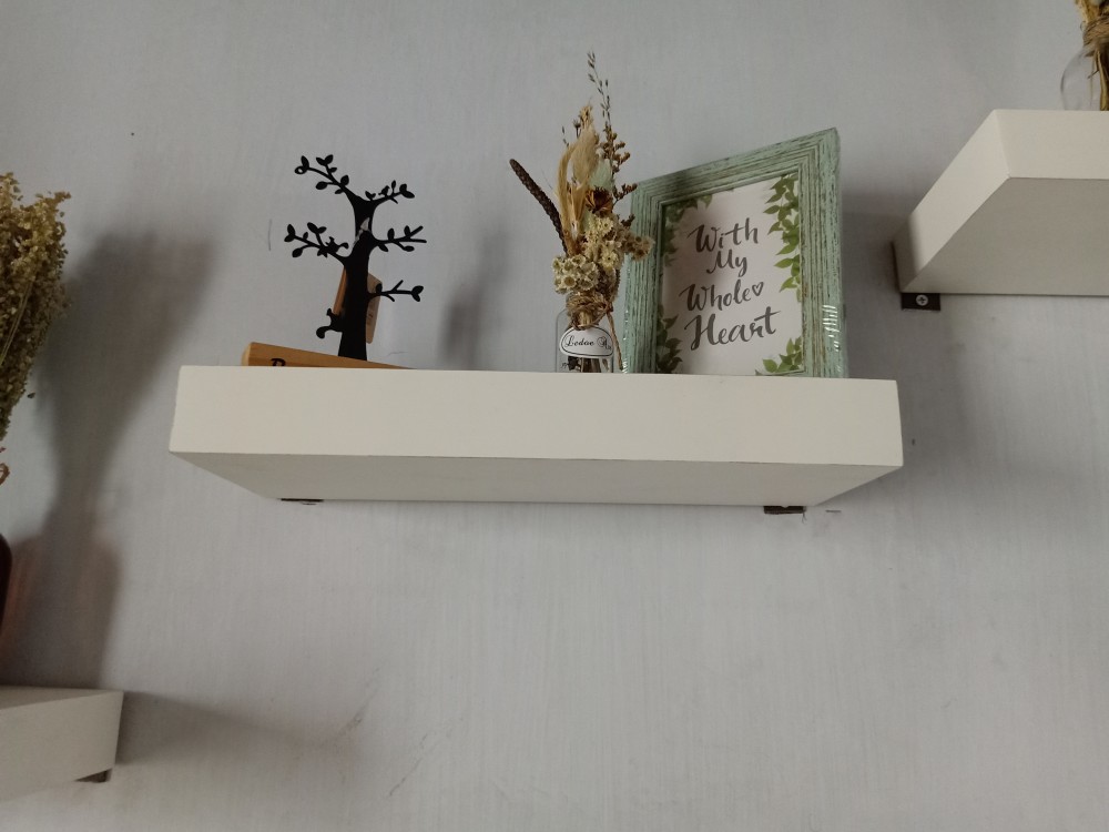 Set Rak Dinding Minimalis 3 Pcs Ukuran 30 & 30 & 40 Cm Floating Shelf Ambalan Rak Dinding Gantung