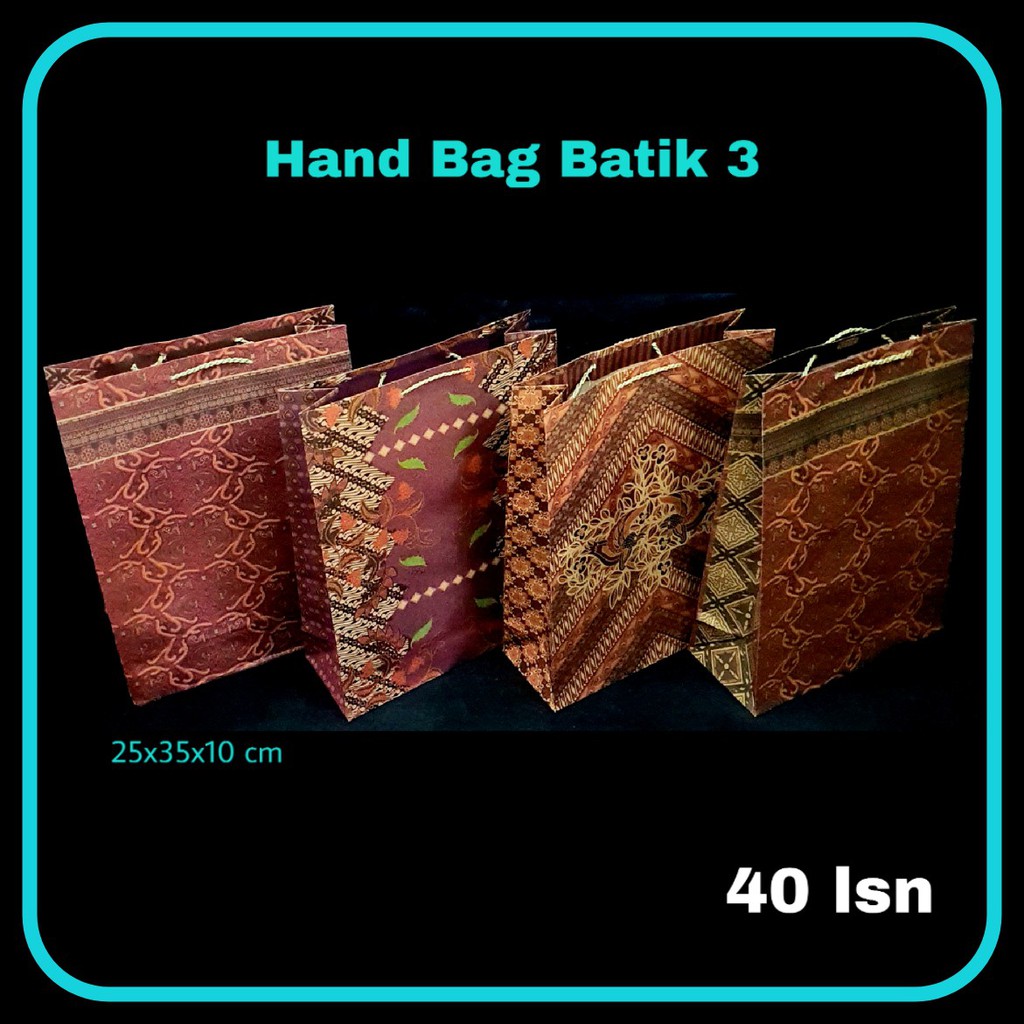 

ILP Hand Bag Kertas MT-Batik L / Paper Bag / Goodie Bag / Kantong Kado