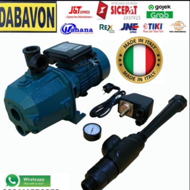 MESIN POMPA AIR JET PUMP OTOMATIS DABAVON JDB.3 255 TANPA TABUNG