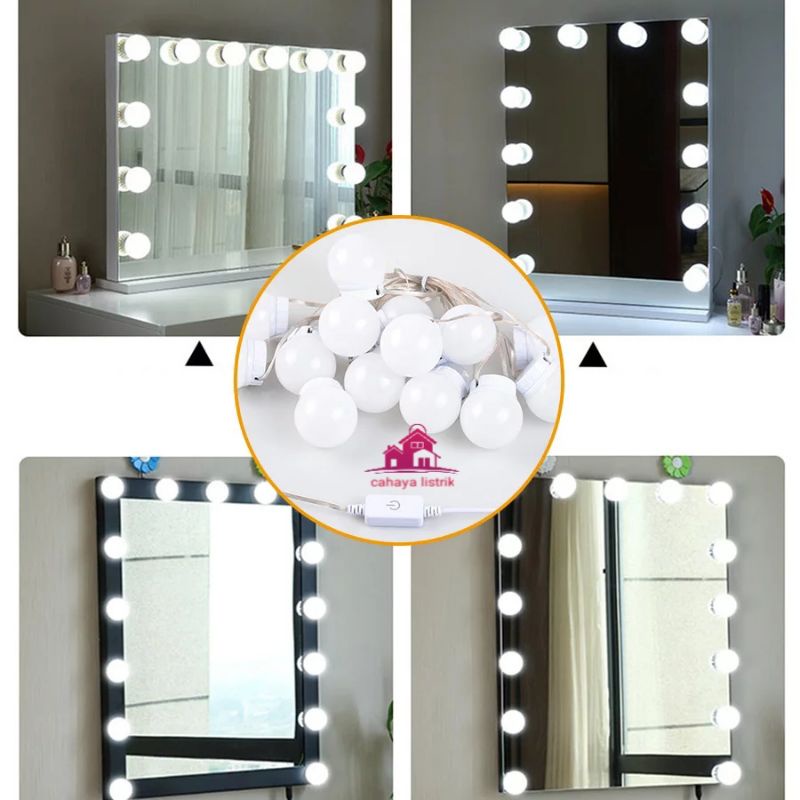 Lampu Led Meja Rias Make Up | Lampu Kaca Rias Vanity Mirror Light