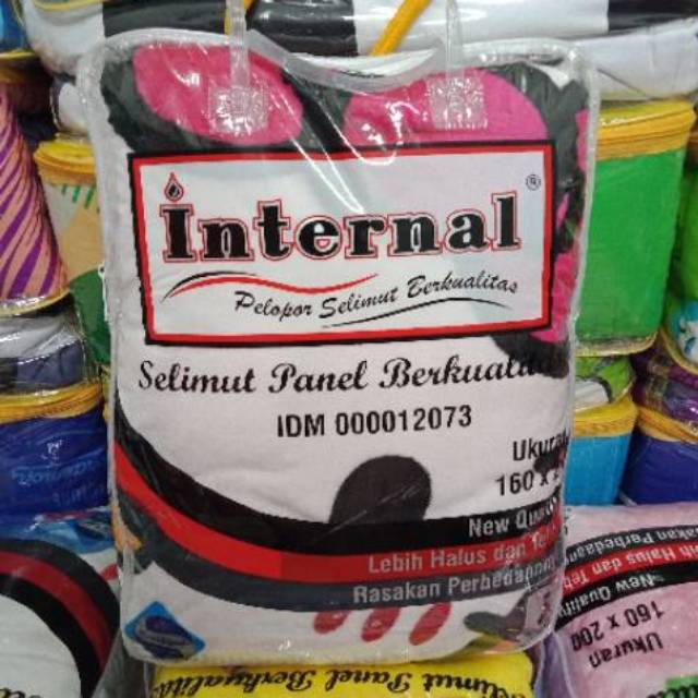 Selimut Internal Bulu Ukuran 160x200 cm Original Baru Kualitas Premium -By Internal Grup