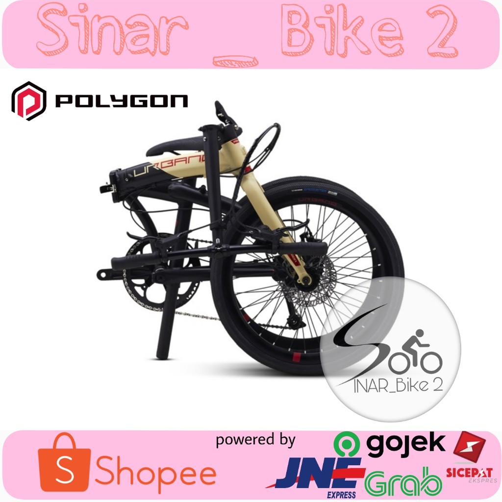 Sepeda Lipat 20Inch Polygon Urbano 5 Alloy 9Speed