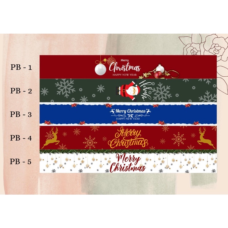 

Sticker Belt Christmas / Sleeve / sticker belt Segel Hampers Natal / Souvenir costume