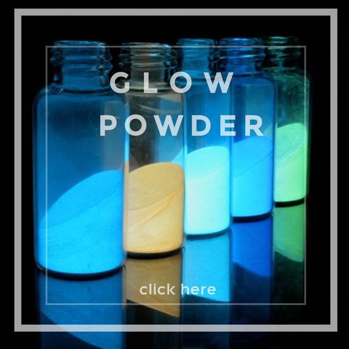Bubuk Fosfor Strontium | Glow Super Strontium - Dyed - 8 gr - Biru Muda