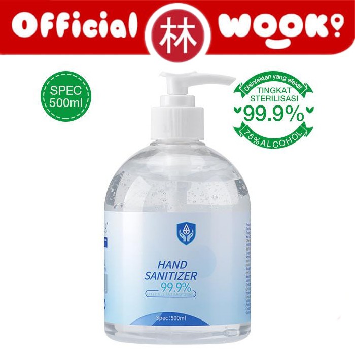 Qole HS002 500 ML Hand Sanitizer Gel 99.9% Tingkat Sterilisasi