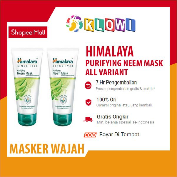 Himalaya Purifying Neem Mask / Masker Himalaya / Masker ...