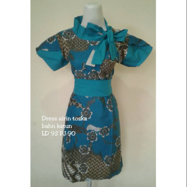 Dress batik airin tosca