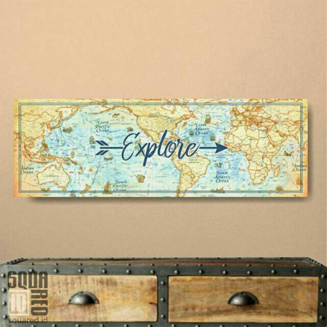 Poster Kayu Wall Art Explore Shopee Indonesia
