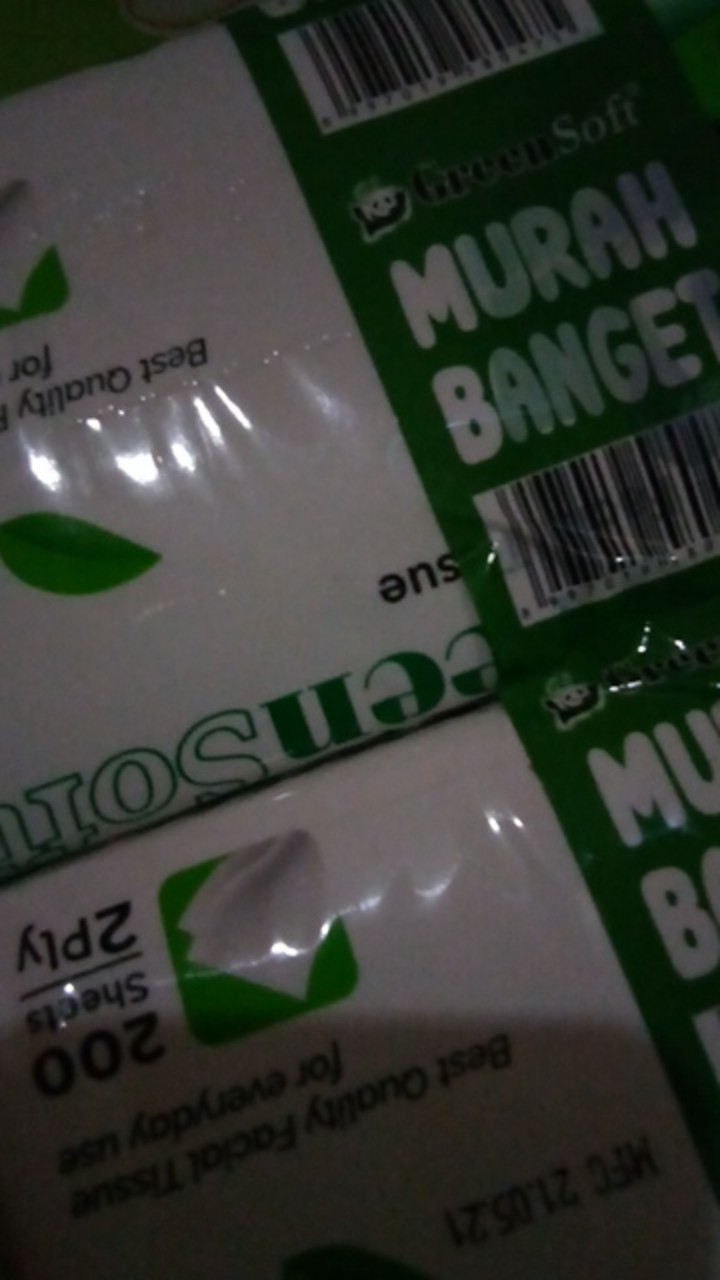 Tisu Facial Green Soft 200sheet / Tissue Murah Banget