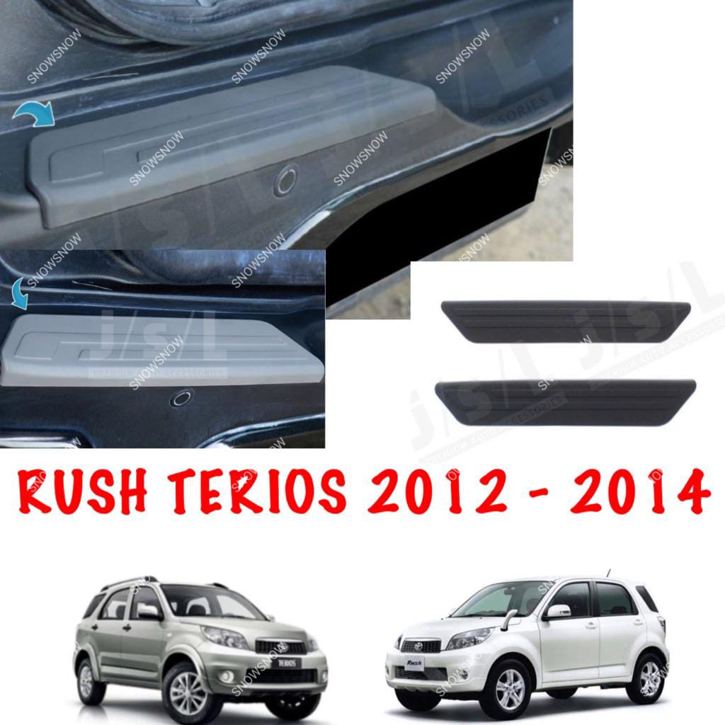 Sillplate Belakang New Rush Terios 2012 2014 Hitam Cream