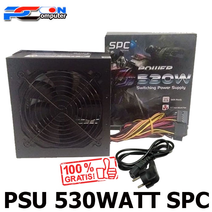 PSU POWER SUPPLY 530WATT SPC BONUS KABEL POWER