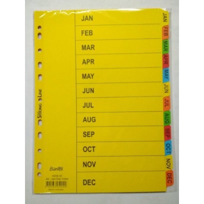 

Pembatas Dokumen/ Divider A4 Bantex 6059 (Jan-Dec)