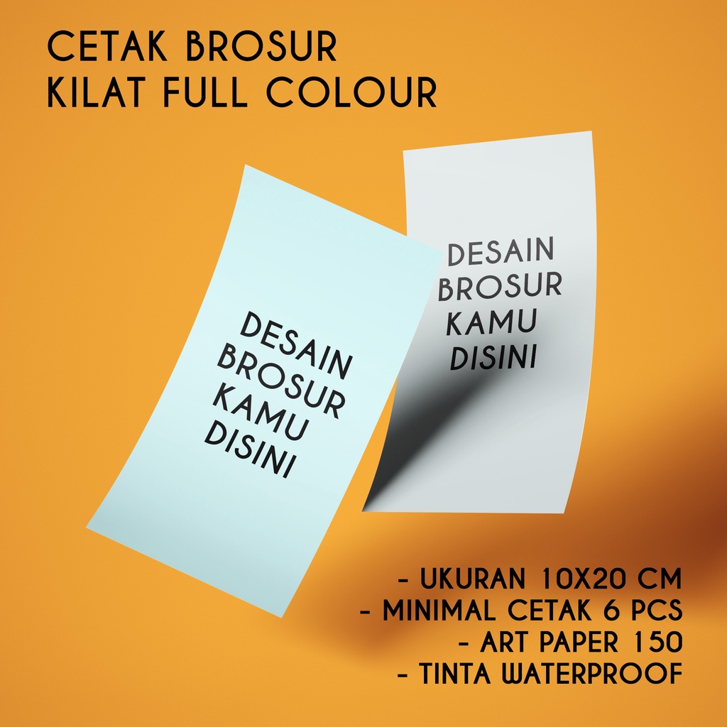 

CETAK BROSUR FLYER CUSTOM 2 SISI MURAH FULL WARNA UKURAN 10X20 CM
