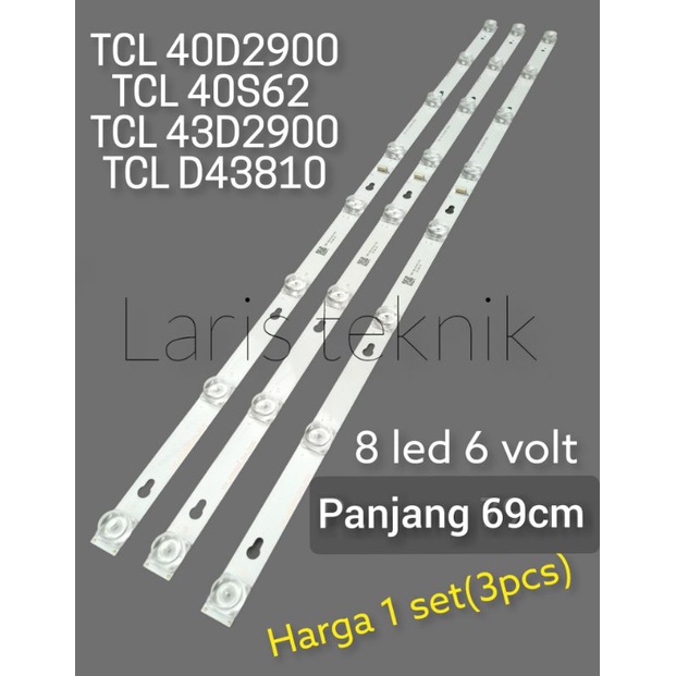 lampu backlight tv led TCL 40D29000 TCL 40S4900 TCL 40S62