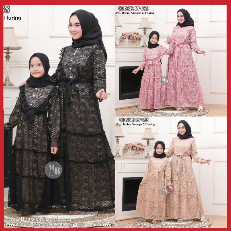 GAMIS COUPLE BRUKAT IBU DAN ANAK