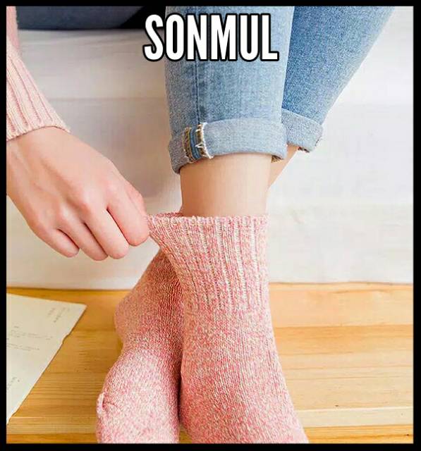 WOMAN WINTER WOOL SOCKS ADULT MAN WOMAN KAOS KAKI WOL MUSIM DINGIN GUGUR