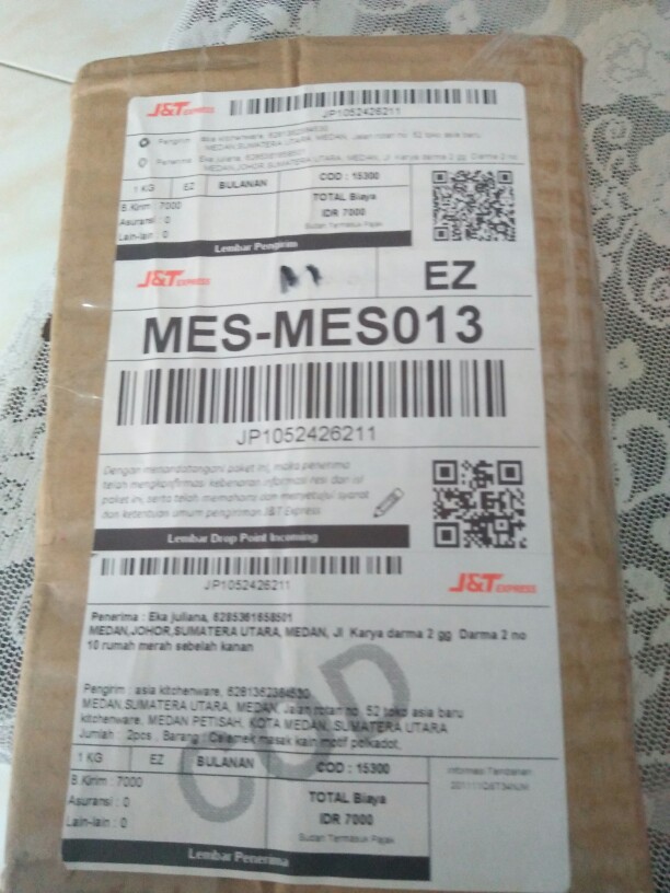 Celemek Masak Kain Motif Polkadot