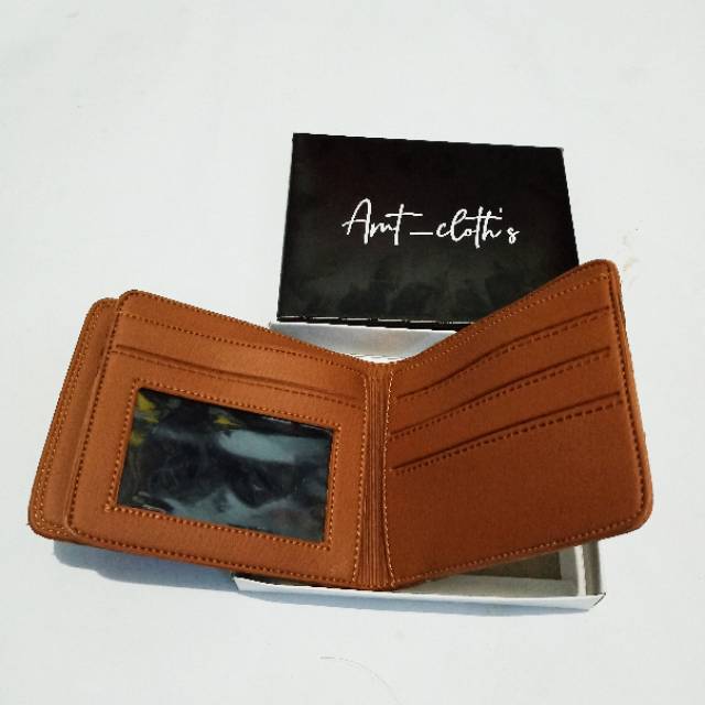 Cod//Promo 2020//Dompet pria semi kulit//keren