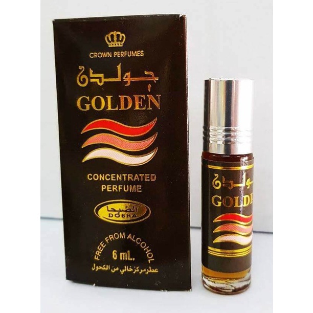 GOLDEN Parfum DOBHA 6ml Minyak Wangi Pria Roll On Non Alkohol