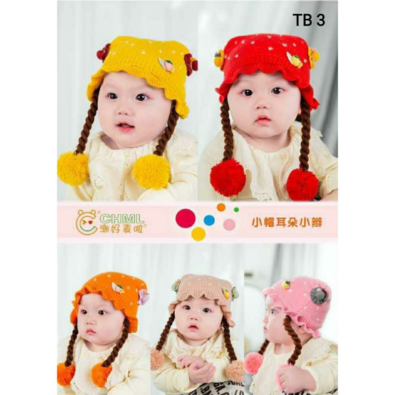 1 pcs TOPI Rajut import New beda-beda motif lucu