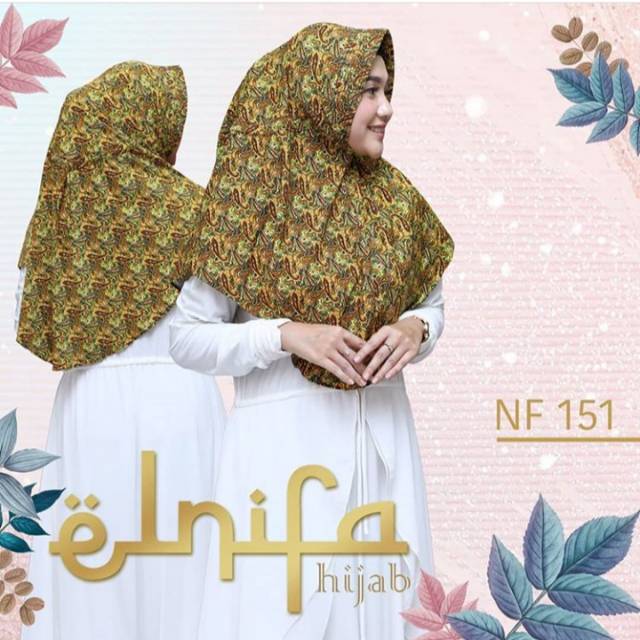 Jilbab serut elnifa motif