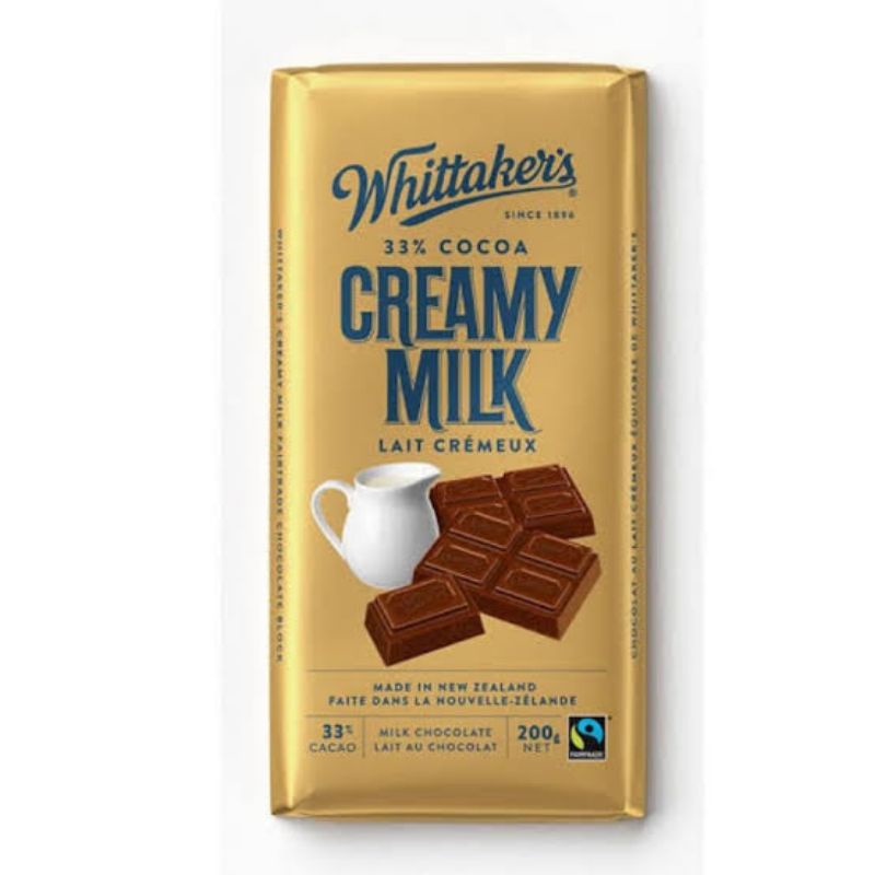 

Coklat whittakers creamy milk 200gr