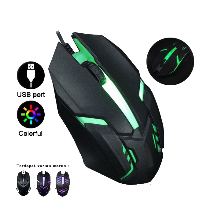 Mouse Gaming Kabel X1 Wired Optical-Mouse Gaming RGB Gaming-Mouse Gamers-Mouse Kabel USB-Mouse Wired Optical Mouse 1200 DPI-Mouse Untuk PC Komputer-Laptop&amp;Windows,Linux,Mac Os